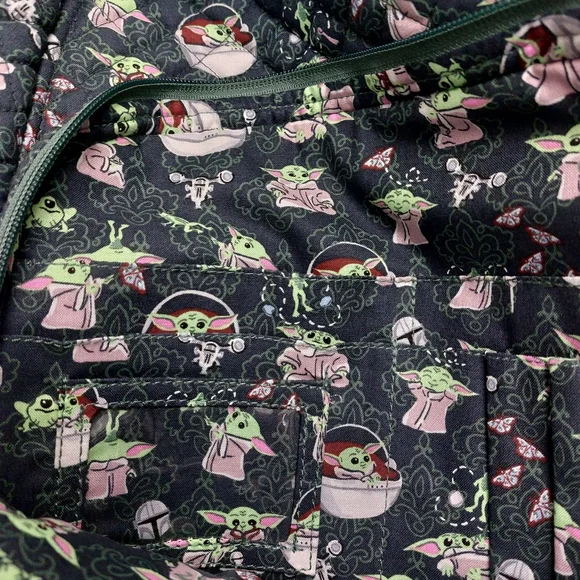 Vera Bradley Star Wars Mandalorian Grogu Yoda Campus Backpack NWT